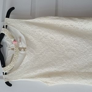 Cream lace dress size 40/S